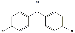 4-[(4-chlorophenyl)(sulfanyl)methyl]phenol 结构式