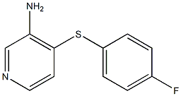 4-[(4-fluorophenyl)sulfanyl]pyridin-3-amine 结构式