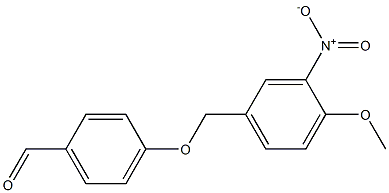 4-[(4-methoxy-3-nitrophenyl)methoxy]benzaldehyde 结构式