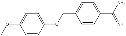 4-[(4-methoxyphenoxy)methyl]benzenecarboximidamide 结构式