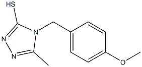 4-[(4-methoxyphenyl)methyl]-5-methyl-4H-1,2,4-triazole-3-thiol 结构式