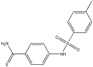 4-[(4-methylbenzene)sulfonamido]benzene-1-carbothioamide 结构式