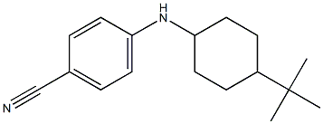 4-[(4-tert-butylcyclohexyl)amino]benzonitrile 结构式