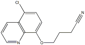 4-[(5-chloroquinolin-8-yl)oxy]butanenitrile 结构式