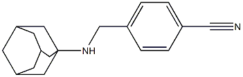 4-[(adamantan-1-ylamino)methyl]benzonitrile 结构式