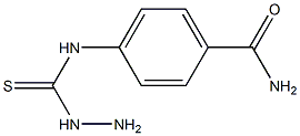 4-[(aminocarbamothioyl)amino]benzamide 结构式