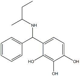 4-[(butan-2-ylamino)(phenyl)methyl]benzene-1,2,3-triol 结构式