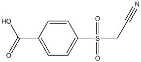 4-[(cyanomethyl)sulfonyl]benzoic acid 结构式