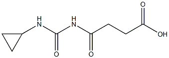 4-[(cyclopropylcarbamoyl)amino]-4-oxobutanoic acid 结构式