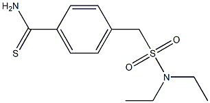 4-[(diethylsulfamoyl)methyl]benzene-1-carbothioamide 结构式