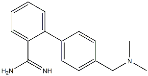 4'-[(dimethylamino)methyl]-1,1'-biphenyl-2-carboximidamide 结构式