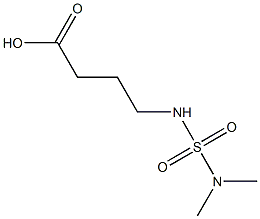 4-[(dimethylsulfamoyl)amino]butanoic acid 结构式