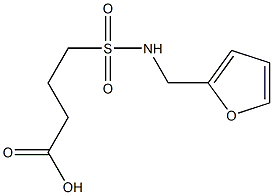 4-[(furan-2-ylmethyl)sulfamoyl]butanoic acid 结构式