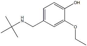 4-[(tert-butylamino)methyl]-2-ethoxyphenol 结构式