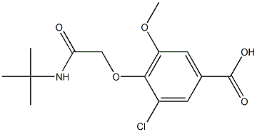 4-[(tert-butylcarbamoyl)methoxy]-3-chloro-5-methoxybenzoic acid 结构式