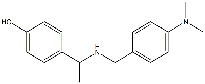 4-[1-({[4-(dimethylamino)phenyl]methyl}amino)ethyl]phenol 结构式