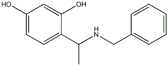 4-[1-(benzylamino)ethyl]benzene-1,3-diol 结构式