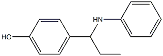 4-[1-(phenylamino)propyl]phenol 结构式