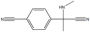 4-[1-cyano-1-(methylamino)ethyl]benzonitrile 结构式