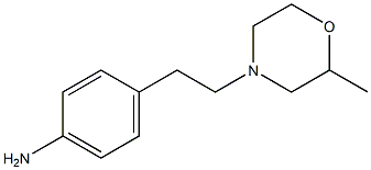 4-[2-(2-methylmorpholin-4-yl)ethyl]aniline 结构式