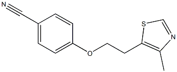4-[2-(4-methyl-1,3-thiazol-5-yl)ethoxy]benzonitrile 结构式