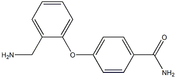 4-[2-(aminomethyl)phenoxy]benzamide 结构式