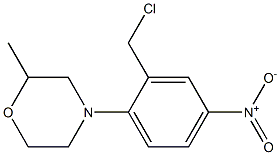 4-[2-(chloromethyl)-4-nitrophenyl]-2-methylmorpholine 结构式