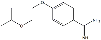 4-[2-(propan-2-yloxy)ethoxy]benzene-1-carboximidamide 结构式