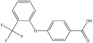 4-[2-(trifluoromethyl)phenoxy]benzoic acid 结构式