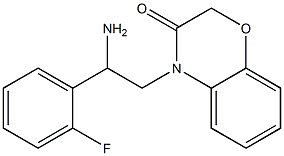 4-[2-amino-2-(2-fluorophenyl)ethyl]-3,4-dihydro-2H-1,4-benzoxazin-3-one 结构式