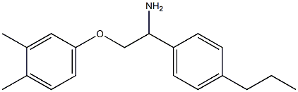 4-[2-amino-2-(4-propylphenyl)ethoxy]-1,2-dimethylbenzene 结构式