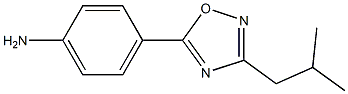 4-[3-(2-methylpropyl)-1,2,4-oxadiazol-5-yl]aniline 结构式