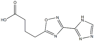 4-[3-(4H-1,2,4-triazol-3-yl)-1,2,4-oxadiazol-5-yl]butanoic acid 结构式
