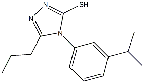 4-[3-(propan-2-yl)phenyl]-5-propyl-4H-1,2,4-triazole-3-thiol 结构式