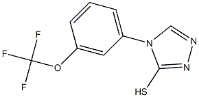 4-[3-(trifluoromethoxy)phenyl]-4H-1,2,4-triazole-3-thiol 结构式