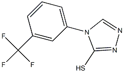 4-[3-(trifluoromethyl)phenyl]-4H-1,2,4-triazole-3-thiol 结构式