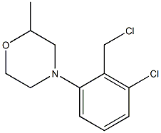 4-[3-chloro-2-(chloromethyl)phenyl]-2-methylmorpholine 结构式