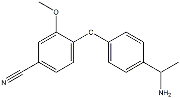 4-[4-(1-aminoethyl)phenoxy]-3-methoxybenzonitrile 结构式