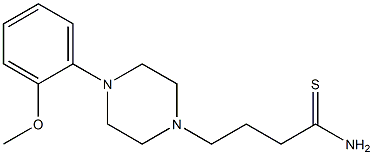 4-[4-(2-methoxyphenyl)piperazin-1-yl]butanethioamide 结构式