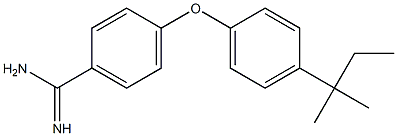 4-[4-(2-methylbutan-2-yl)phenoxy]benzene-1-carboximidamide 结构式