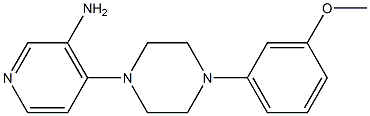 4-[4-(3-methoxyphenyl)piperazin-1-yl]pyridin-3-amine 结构式