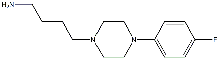 4-[4-(4-fluorophenyl)piperazin-1-yl]butan-1-amine 结构式