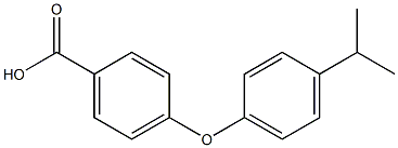 4-[4-(propan-2-yl)phenoxy]benzoic acid 结构式