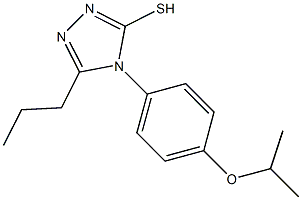 4-[4-(propan-2-yloxy)phenyl]-5-propyl-4H-1,2,4-triazole-3-thiol 结构式