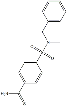 4-[benzyl(methyl)sulfamoyl]benzene-1-carbothioamide 结构式