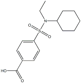 4-[cyclohexyl(ethyl)sulfamoyl]benzoic acid 结构式