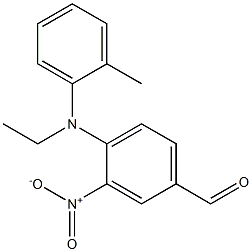 4-[ethyl(2-methylphenyl)amino]-3-nitrobenzaldehyde 结构式