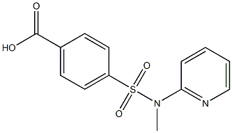 4-[methyl(pyridin-2-yl)sulfamoyl]benzoic acid 结构式