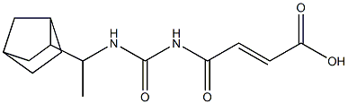 4-{[(1-{bicyclo[2.2.1]heptan-2-yl}ethyl)carbamoyl]amino}-4-oxobut-2-enoic acid 结构式