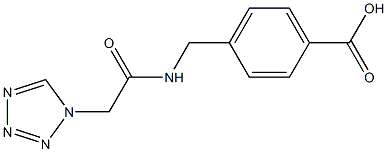 4-{[(1H-tetrazol-1-ylacetyl)amino]methyl}benzoic acid 结构式